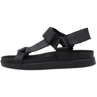 CLARKS Herren Sunder Range Sandal, Black Leather, 47 EU