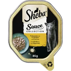 Sheba Sauce Collection Frikassee mit Truthahn und Gemüse 85G
