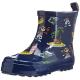 Playshoes Gummistiefel Halbschaft Pirateninsel blau 24