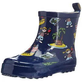 Playshoes Gummistiefel Halbschaft Pirateninsel blau 24
