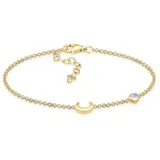 Elli Armband Halbmond Astro Mondstein 925 Silber
