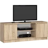 Akord TV-Schrank 140 cm 140 x 55 x 40 cm Sonoma-Eiche Spanplatte