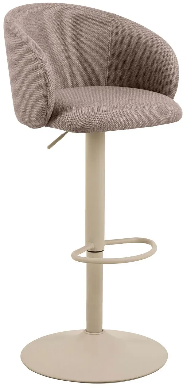 Actona Barhocker Eleanor Stoff Braun Graubraun