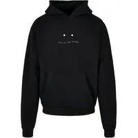 Pod NITM-Moody Face x Ultra Heavy Hoody in Schwarz,