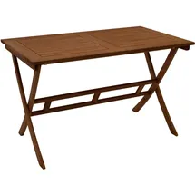 FRG Klapptisch 120 x 70 x 75 cm Braun