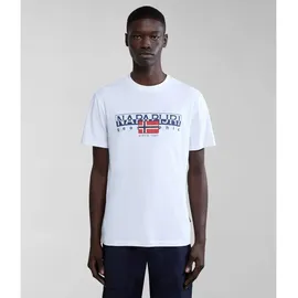 Napapijri T-Shirt S-aylmer - Weiß,Dunkelblau,Dunkelrot - M