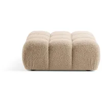 Micadoni Pouf, Sand, 1-Sitzer, 94x43x94 cm, Hergestellt in Europa,