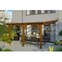 SKANHOLZ Skan Holz Terrassenüberdachung Bormio 434 cm x 350