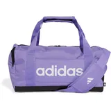 Adidas Unisex Essentials Linear Duffel Bag, Violet Fusion/White, XS