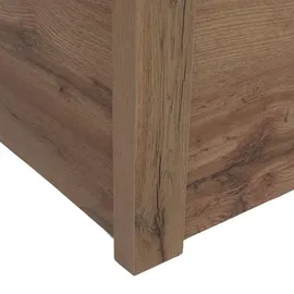 MCW Doppelbett P43 160 x 200 cm MDF Eiche Wotan-Optik weiß