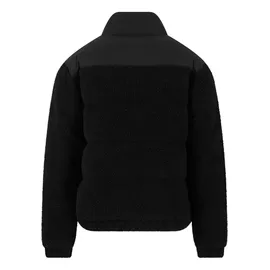 URBAN CLASSICS Fabric Mix Teddy Puffer Jacket - schwarz L