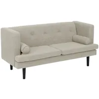 58 aufm Kessel KINDERSOFA 2-Sitzer Keavy Flachgewebe creme | Gr.: onesize