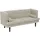 58 aufm Kessel KINDERSOFA 2-Sitzer Keavy Flachgewebe creme | Gr.: onesize