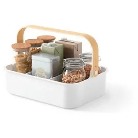 Umbra Organizer Bellwood Bin Organizer mit entnehmbaren Trennwände weiß