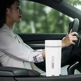 Elektrischer Wasserkocher (350 Ml), Schnellheizfunktion, Trockenlaufschutz, Edelstahl 304, Zigarettenanzünder, Tragbar Für Auto Und Reise