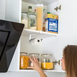 Intirilife 2x Papierrollenhalterung in Weiß - Z-Form, in Gr.: onesize