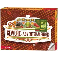 ROTH Adventskalender Gewürz 24 Gewürze m Rezepten 45x34x4cm