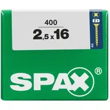 SPAX - Universalschrauben 2.5 X 16 Mm Pz 1 - 400 Stk. Holzschrauben