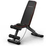 Sportstech Hantelbank BRT250, Easy-Folding-System, EVA-Polster schwarz