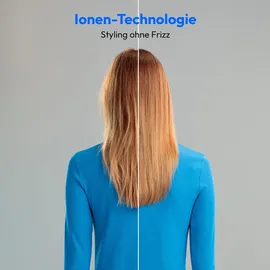 Medion HB1 (Glätteisen & Haarbürste, Haarglätter mit Ionen-Technologie, 5 regelbare Hitzestufen, 165°-210°. Ideal kombinierbar mit unserem Haartrockner) grau