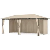 Blumfeldt Mondo 3 x 6 m inkl. 4 Seitenteile Beige