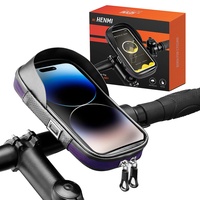 HENMI Fahrrad Rahmentasche IPX5 Wasserdicht Handyhalterung Fahrrad mit TPU Touchscreen Handytasche Fahrrad für Smartphone bis zu 7 Zoll für MTB, Rennrad, Ebike, Fahrrad Zubehör