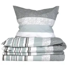 SCHIESSER Bettwäscheset Adele - Renforcé - 2-teilig - 155 x 220 cm - Grau