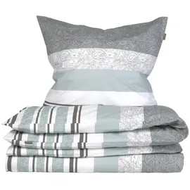 SCHIESSER Bettwäscheset Adele - Renforcé - 2-teilig - 155 x 220 cm - Grau