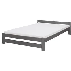 Coemo Bett Classico Lattenrost Massivholz Kiefer 140x200cm anthrazit
