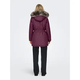Only Parka ONLIRIS FUR WINTER PARKA LIFE CC OTW Kunstfaser rot M (38)
