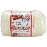 Bonnie Macrame Craft Kordel, 6 mm x 100yd-Ivory