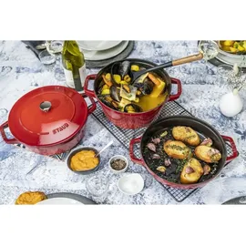 Staub Cocotte Kochtopfset 3-tlg. kirsch-rot