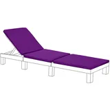 Gardenista Liegenauflage, Auflage für Gartenliege 194 x 66 x 5 cm,Auflagen für Deckchair,Polsterauflage für Sonnenliege Strandliege,Kissen für Liegestuhl Bezug der Kissen abnehmbar (Violett)