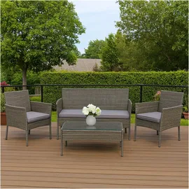 Hti-Living Outdoor Möbel 4-tlg. Grau