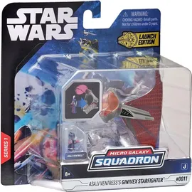 Bizak Star Wars Ginivex-klasse Sternenjäger und Figur 8 cm Gold/Schwarz