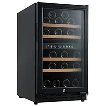 vinobox Weinkühlschrank für 40 Flaschen. CHR, schwarz, 2T