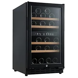 vinobox Weinkühlschrank für 40 Flaschen. CHR, schwarz, 2T