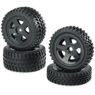 CARSON Reifen/Felgen-Set 1:10 Schwarz 500900027