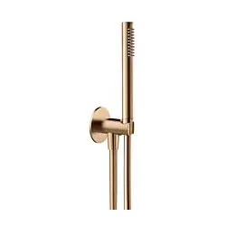 Herzbach Design iX PVD Wannenset 21.914400.1.39 Copper Steel, integriertem Brauseanschlussbogen, Brauseschlauch 1.250mm