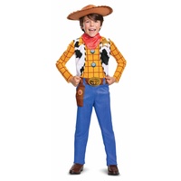 Disney Offizielles Deluxe Woody Kostüm Kinder, Toy Story Kostüm Kinder Cowboy Faschingskostüme Sheriff Kinderkostüme Jungen Cowboy Karneval Geburtstag Jungs Costume Größ XS
