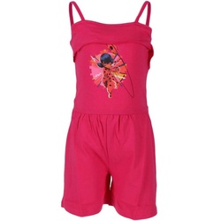 Miraculous – Ladybug Jumpsuit Kinder Mädchen Anzug Gr. 98 bis 128, 100% Baumwolle rosa 98