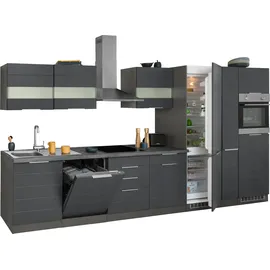 kochstation Küchenzeile KS-Luhe 390 cm grau