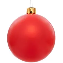 Spetebo Riesen Weihnachtskugel aufblasbar 45 cm - Innen und Außen - Farbe: rot - Rot