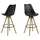 Actona Dima Barhocker 48,5 x 111,5 x 55 cm Schwarz