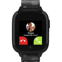 XPLORA XGO3 2. Generation, inkl. Freenet SIM Kinder Smartwatch Silikon, Langer Teil: 112 x 20 mm, kurzer 83 Schwarz