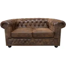 Riess-Ambiente Couch Mikrofaser 2-Sitzer Braun