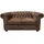 Riess-Ambiente Couch Mikrofaser 2-Sitzer Braun
