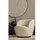 Woood Sessel Serra Webstoff 70 x 68 x 70 cm Weiß drehbar