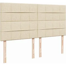 vidaXL Boxspringbett 180 x 200 cm Creme