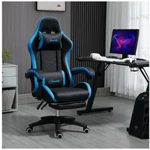 Vinsetto Gaming Stuhl Schwarz Blau